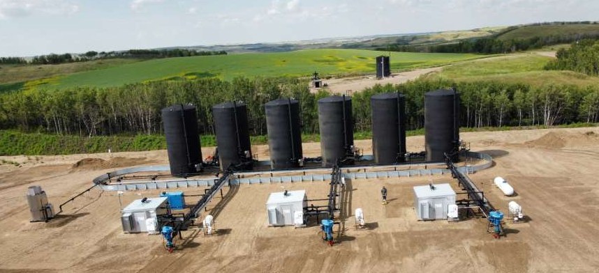 A138 multi-well pad comes on production